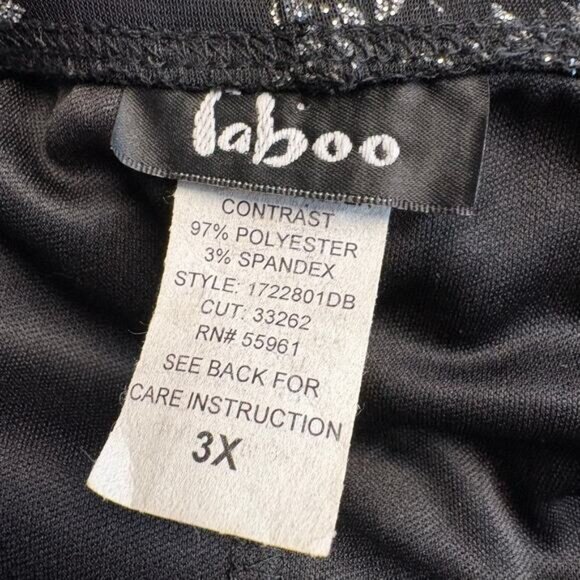 VTG Taboo Y2K 90s Black Goth Glittery Fairy Party Babydoll Slip Dress Sz 3X - Picture 4 of 5